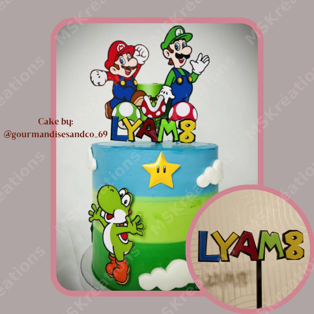 CakeTopper thème Mario